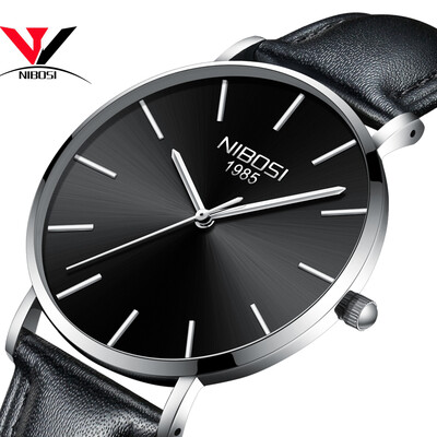 

Relogio Masculino 2018 New Ultra Thin Watches For Men Watch Top Brand Luxury Simple Watch Black Leather Male Clock Waterproof Saat
