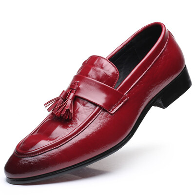 

JUQI Business Men Oxford Genuine Leather Shoes