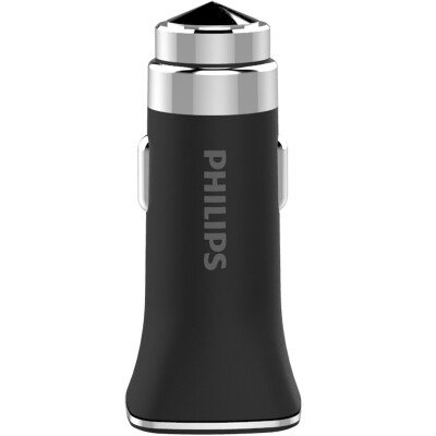 

Philips PHILIPS car charger car charger DLP2018 a drag two emergency hammer contact 31A intelligent fast charge black