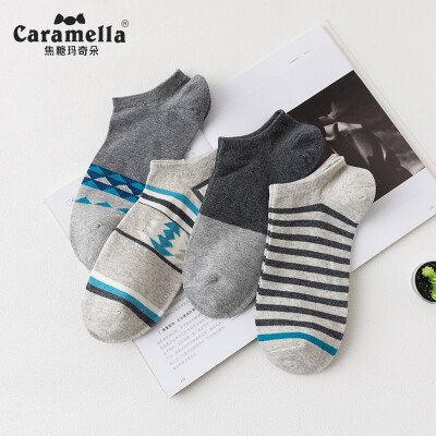 

Caramella socks mens boat socks casual sports cotton socks comfortable breathable shallow mouth socks 53454 maple leaf code