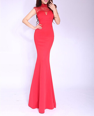 

Collar Beaded Halter Slim Annual Banquet Dress Dress Nightclub Dress