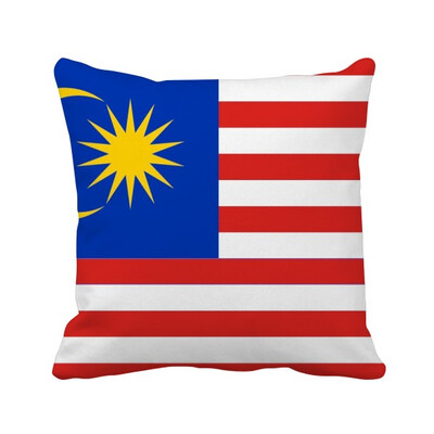 

Malaysia National Flag Asia Country Square Throw Pillow Insert Cushion Cover Home Sofa Decor Gift