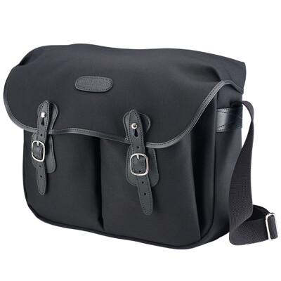 

Billingham Hadley Large Fluorescent Shoulder Camera Bag One Camera Three Mirrors Flash GrayBlack Leather Canvas