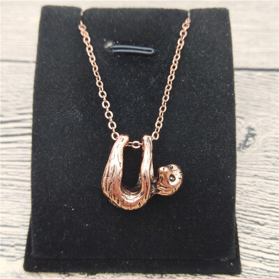 

New 3D Sloth Necklace Trendy Style 3D Sloth Pendant Necklace Women Fashion Sloth Jewellery