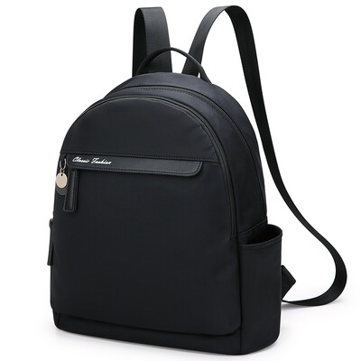 

Scarecrow MEXICAN Backpack Female Nylon Canvas Waterproof Leisure Simple Simple Student Backpack Black