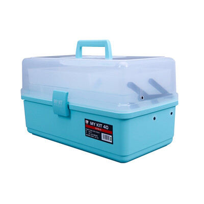 

Alice IRIS MY KIT40 Toolbox Storage Box Small Storage Box Transparent Green 40×23×22cm