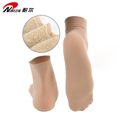 

Nair 6 pairs of womens velvet pair of socks summer ultra-thin flesh-colored anti-hook stockings 60D cotton bottom two bone socks female short stockings NAIER