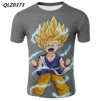 

Summer New Mens Fashion Anime T-shirt Seven Dragon Ball Print Cosplay Casual T-Shirt US SizeS XXXXL