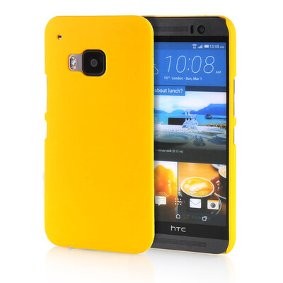 

MOONCASE Hard Rubberized Rubber Coating Devise Back ЧЕХОЛ ДЛЯ HTC One M9 Yellow