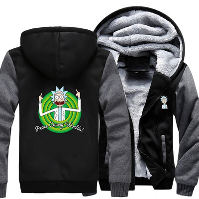 

2018 New USA SIZE Men Winter Autumn Hoodies FREE RICK PEACE AMONG WORLDS Green tongue pattern Fleece Coat Baseball Uniform Sport