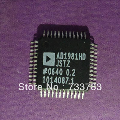 

5pcs/lot AD1981HD AD1981HDJSTZ 2 DAC channels: 16- 20- or 24-bit 2 ADC channels: 16- or 20-bit HD audio sample rates
