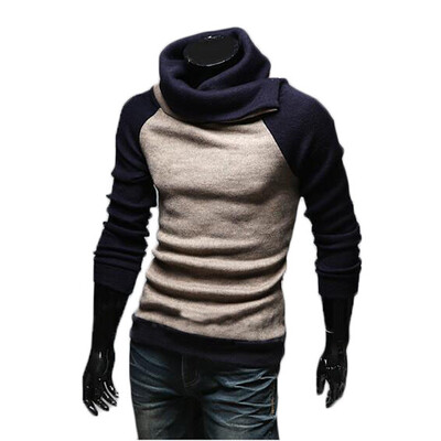 

Zogaa New Mens Sweater High Collar