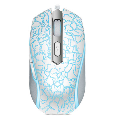 

Лей Бай (Rapoo) V210 игровой мышь игр мышь проводной мыши мышь для ноутбука белой версии пламя