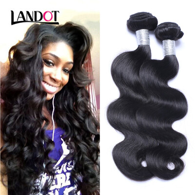 

8A Brazilian Virgin Hair Body Wave 100 Human Hair Weave Bundles Virgin Brazilian Remy Hair Extensions Natural Black Can be Dyed
