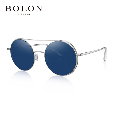 

Tyrannosaurus BOLON Sunglasses Womens Stars with Classic Glasses Round Frame Sunglasses BL8022B90-SilverBlack