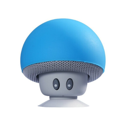 

Cartoon Mushroom Head Mini Bluetooth Stereo Built-in Microphone Hands-free Wireless Portable Sucker Mobile Phone stand Mini Speake