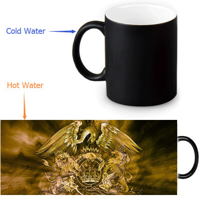 

Queen 350ml12oz Heat Reveal Mug Color Change Coffee Cup Sensitive Morphing Mugs Magic Mug Milk Tea Cups