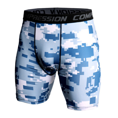 

3D Camo Compression Shorts Men 2018 Short Pants MMA High Elastic Skinny Leggings Bodybuilding Tights Men Fitness Sweat shorts