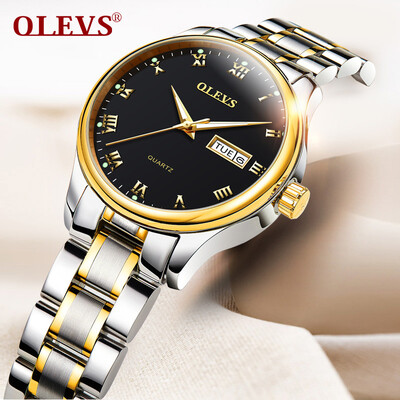 

OLEVS Brand Luxury Women Watch Женская мода Светящиеся кварцевые часы Повседневная леди Водонепроницаемая наручные часы из нержавеющей стали Часы