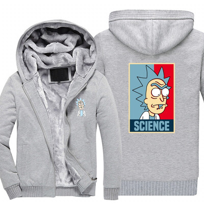 

2018 New USA SIZE Men Winter Autumn Hoodies SCIENCE PEACE AMONG WORLDS pattern Fleece Coat Baseball Uniform Sportswear Jacket wool