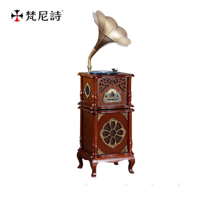 

Fennessy F1877-10X классический wifi античный ретро граммофон виниловый проигрыватель фонограф бас