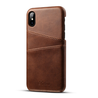 

Sportler leather iphone case iphone X8 plus7 plus6s HUAWEI mate 10 shell creative cover card sleeve