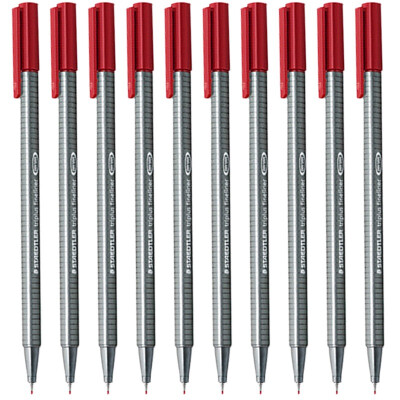 

Staedtler 334-2 Signature Pen 10 Pack Red 03mm