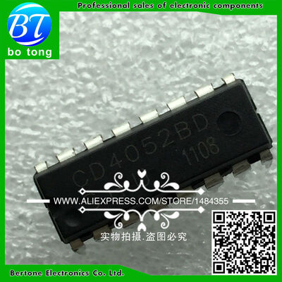 

200PCS CD4052BE DIP16 CD4052 DIP new and original IC free shipping