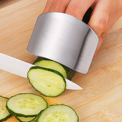 

Stainless Steel Finger Hand Protector Kitchen Cooking Knife Cutting Finger Protection Guard