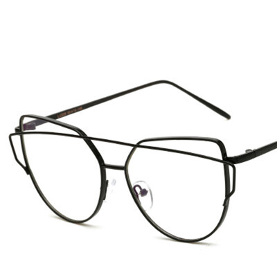 

Негабаритные очки для глаз для глаз Cat с прозрачной линзой Vintage Retro Women Men Optical Frames Eyewear Oculos