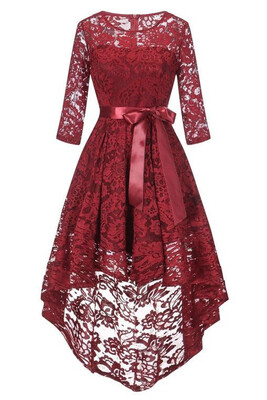 

Womens 12 Sleeves Lace Short Prom Formal Casual Swing Party Cocktail Dresses Homecoming Dress