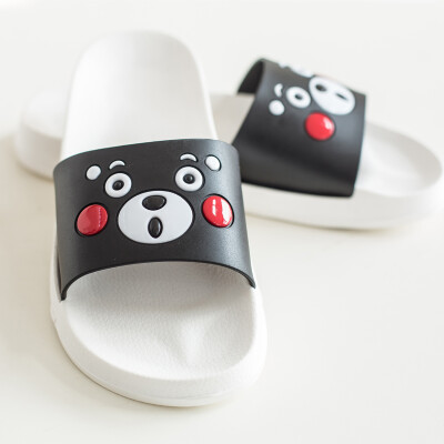 

Home Story Indoor home non-slip slippers soft bottom casual cartoon sandals&slippers couple Kumamon female models 37-38 yards