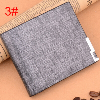 

Модные мужские карточные сумки 2 Fold Soft Short Wallet