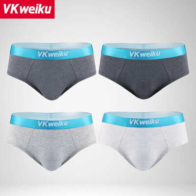 

VKWEIKU 4 loaded mens underwear mens briefs four-legged pants mens underwear antibacterial breathable British trousers blue belt mens flat angle