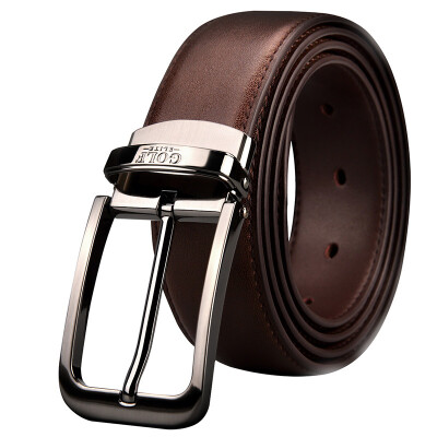 

Golf GOLF Men's Belt Simple Fashion Leather Wear-resistant Belt Pelt P489814 Brown