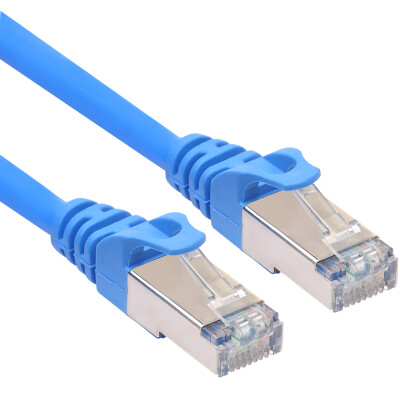 

Fuchska cabos F07408 ultra-five pure copper cable 6 categories of super six computer broadband cable Gigabit network finished cable network cable 15M blue with shielding