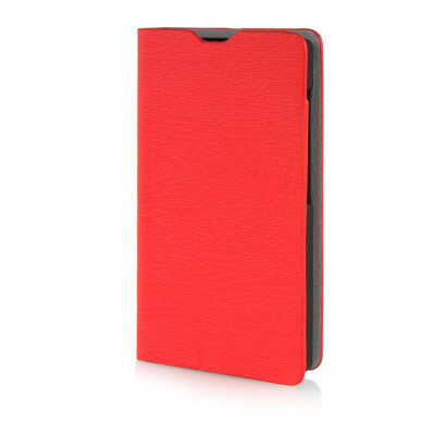 

MOONCASE Leather Side Flip Wallet Card Slot Pouch Stand Shell Back ЧЕХОЛ ДЛЯ Microsoft Lumia 435 Red