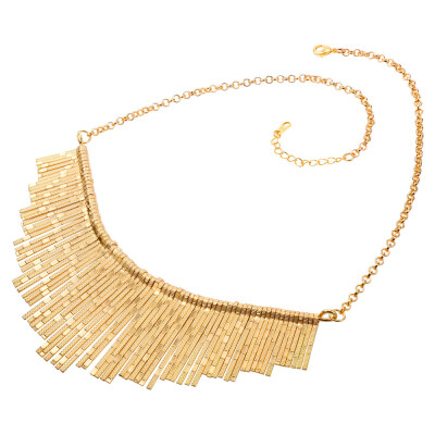 

U7 Long Tassels Statement Necklace 18k Gold Plated Long Pendant Necklace For Women Elegant Lady European Jewelry Wholesale