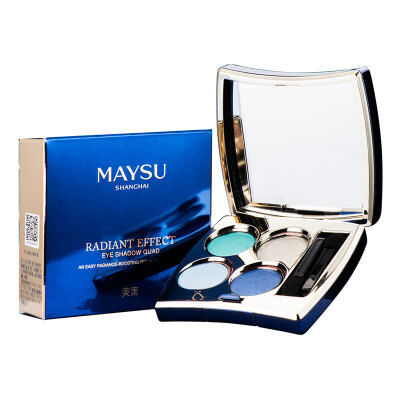 

US prime MAYSU eye color Smart four-color eye shadow smoke purple blue 02