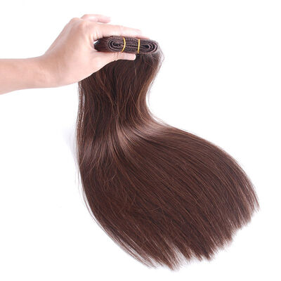 

Remeehi 8A 16" 30" Brazilian Virgin Silk Straight Human Hair Extensions Weave Medium Brown Color4 100GBundle Human Hair Weft
