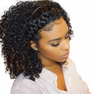 

CARA Kinky Curly Wig 360 Lace Frontal Wigs Pre Plucked With Baby Hair Lace Front Human Hair Wigs 150 Density