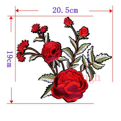 

1 Pcs New Flower Patches Embroidered Patch 3D Stickers Sewing Motif Applique Clothing Repair Fabric DIY Clothes Wedding Patches