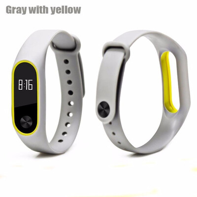 

Double color mi band 2 accessories pulseira miband 2 strap replacement silicone wriststrap for xiaomi mi2 smart bracelet
