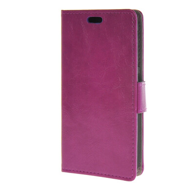 

MOONCASE Smooth PU Leather Flip Wallet Card Slot Bracket Back Case Cover for HTC Desire 320 Purple