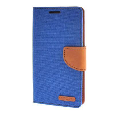 

MOONCASE Denim Design Leather Flip Wallet Card Slot Bracket Back Protective Case Cover for Sony Xperia M5