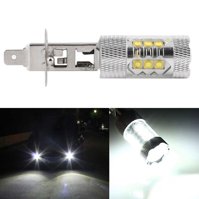 

New H1 80W LED Fog Tail Turn DRL Head Car Light Lamp Super Bright White