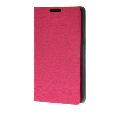 

MOONCASE Leather Side Flip Wallet Card Holder Stand Shell Pouch ЧЕХОЛ ДЛЯ Samsung Galaxy Grand Max G720NO Hot pink