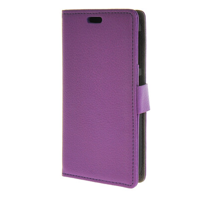 

MOONCASE Litch Skin Leather Card Slot Wallet Bracket Back чехол для HTC Desire 320 D320 Purple