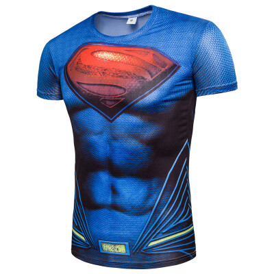 

Marvel fashion mens T-shirt anime adult shirt Captain America Superman Iron Man&other role-playing T-shirt