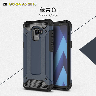 

Goowiiz Phone Case For Samsung Galaxy A8 2018A5 2018 King Kong Armor Fashion Bumper PC TPU Prevent falling